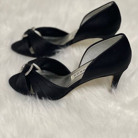 Caparros Black Rhinestone Heels 6 1/2 - Picture 2 of 12